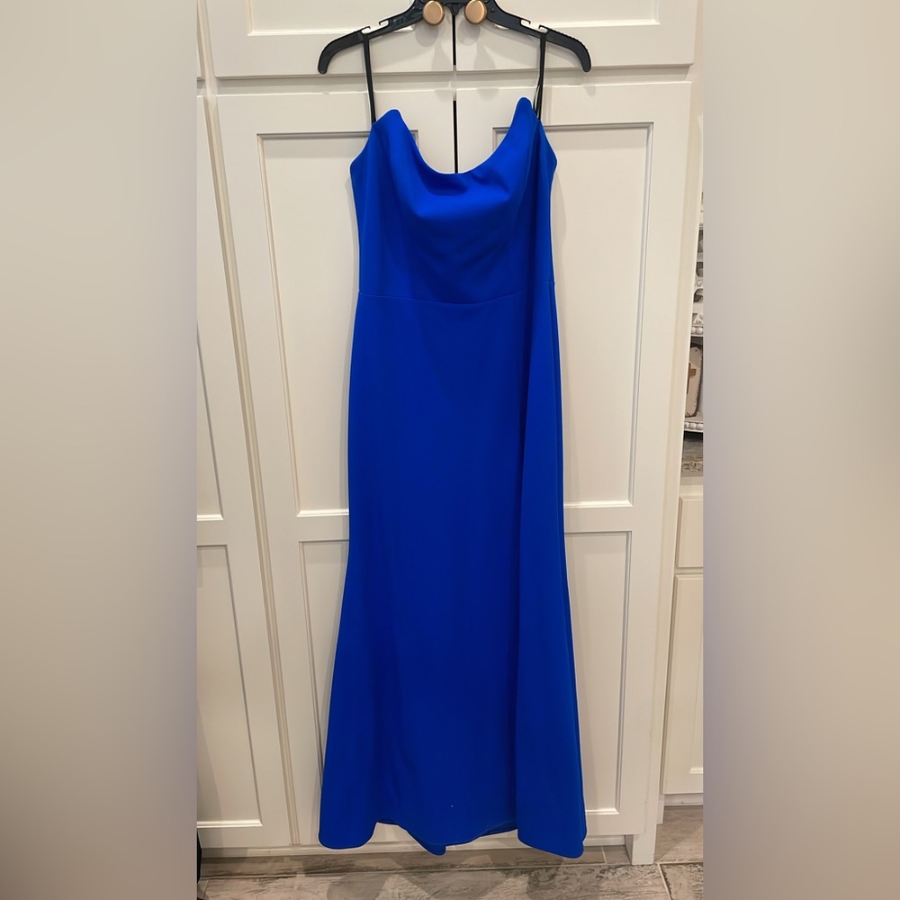 Betsey Adam Strapless Royal Blue Dress, Size 12 - Worn Once